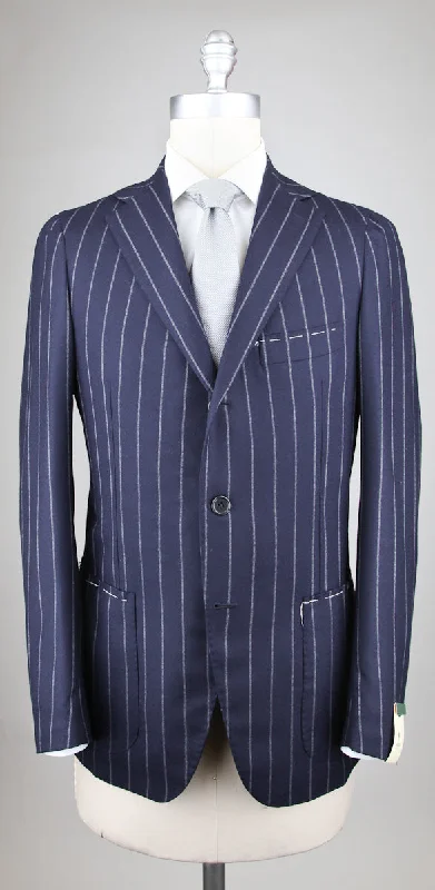 Luigi Borrelli Navy Blue Suit – Size: 36 US / 46 EU