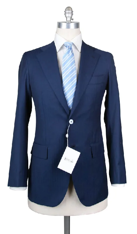 Orazio Luciano Navy Blue Suit - 46 US / 56 EU