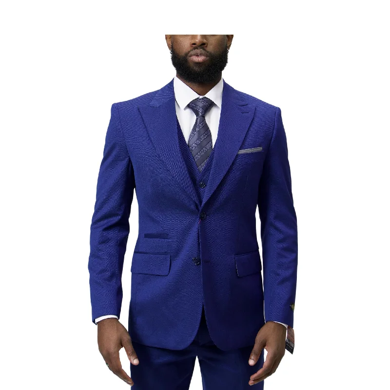 Royal Luxe Modern Fit Royal Vested Suit