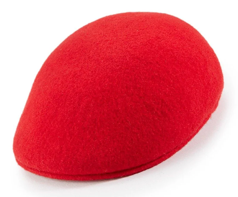 Montique Men's Red Color Ascot Wool Felt Hat H-71