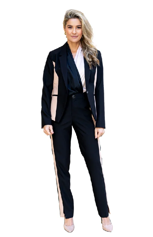 Contrast Pant Suit