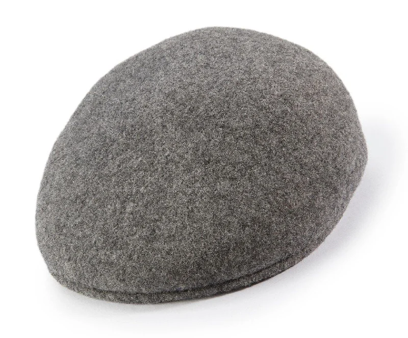 Montique Men's Grey Color Ascot Wool Felt Hat H-71