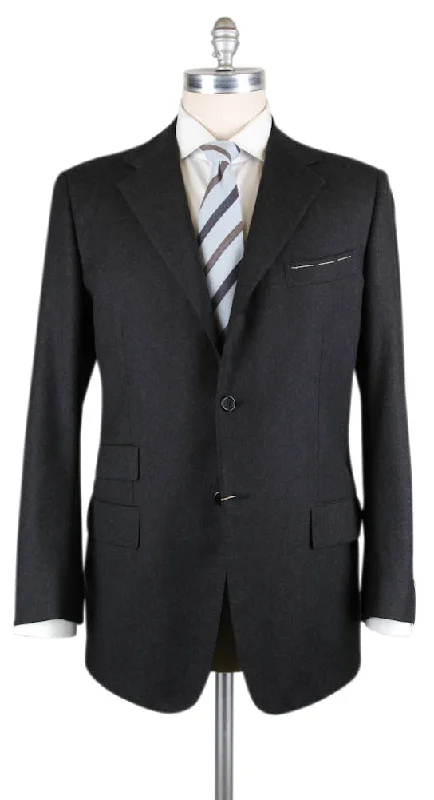 Luigi Borrelli Charcoal Gray Suit - 46 US / 56 EU