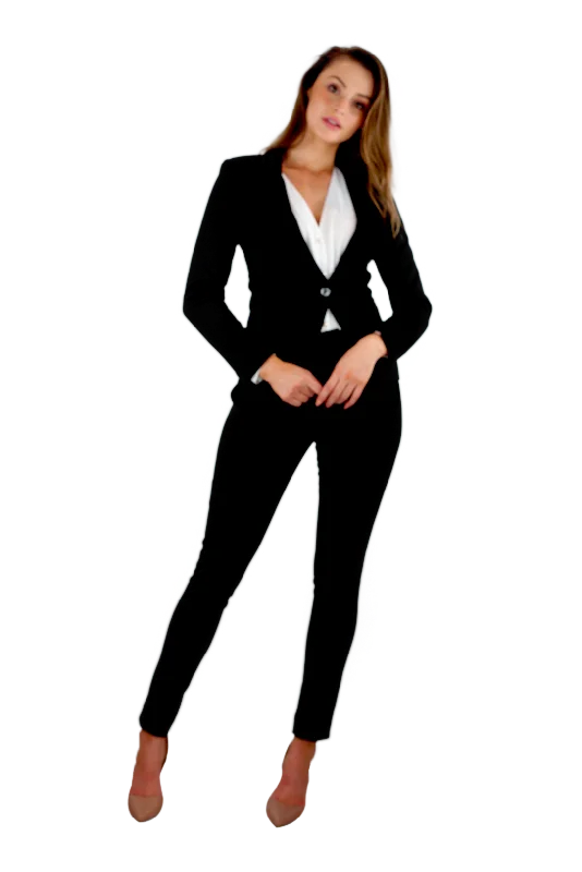 Black Square Pant Suit