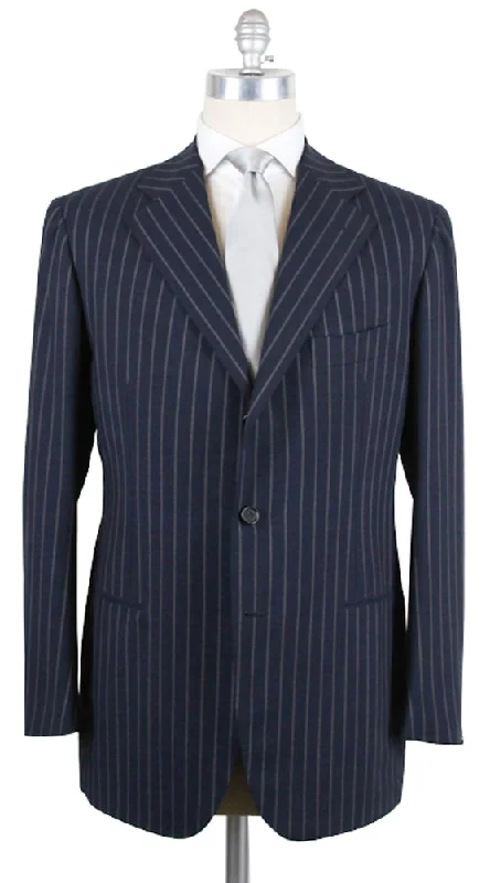 Cesare Attolini Navy Blue Suit – Size: 44 US / 54 EU