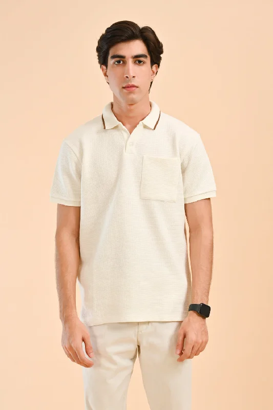 Men's Dressy Shirts for Formal EventsTEXTURED POLO