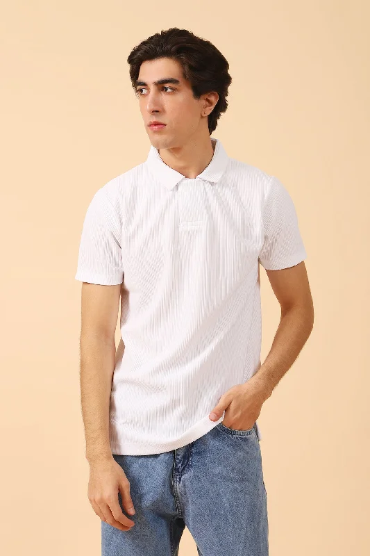 Men's Casual Shirts for Everyday WearTEXTURED POLO