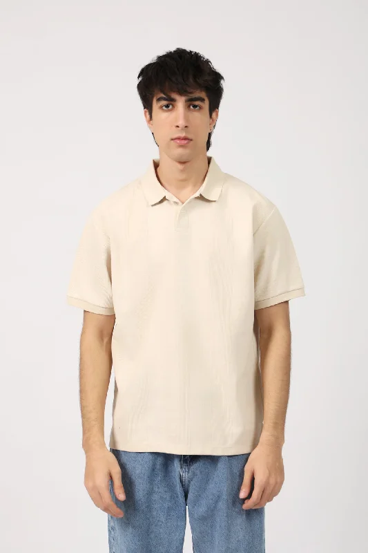 Men's Shirts with Belt LoopsTEXTURED BOX FIT POLO