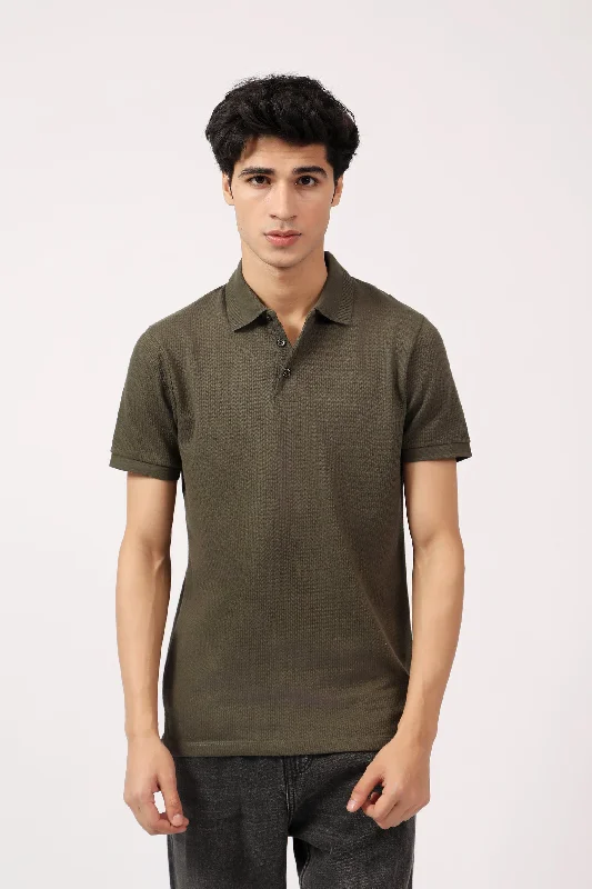 Men's Shirts with Pin CollarsJACQUARD POLO