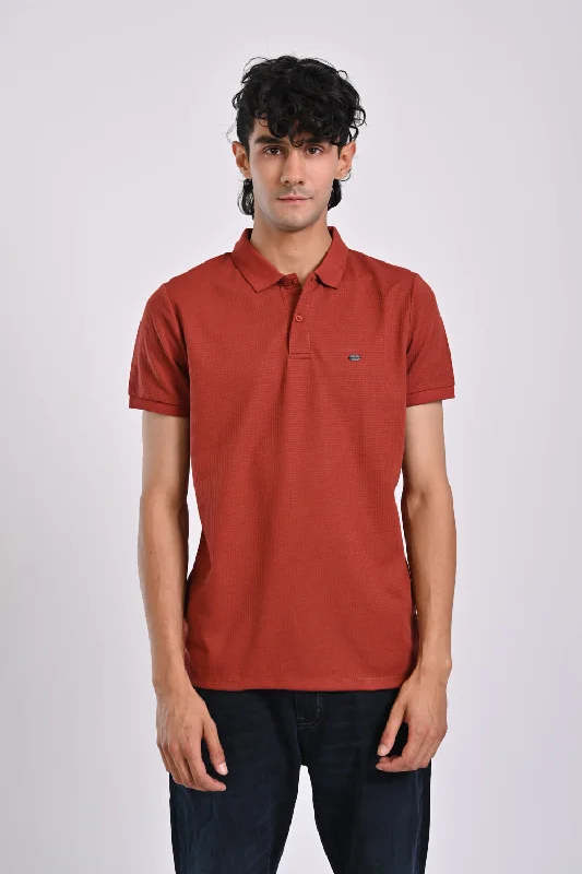 Solid-Colored Men's ShirtsTEXTURED POLO