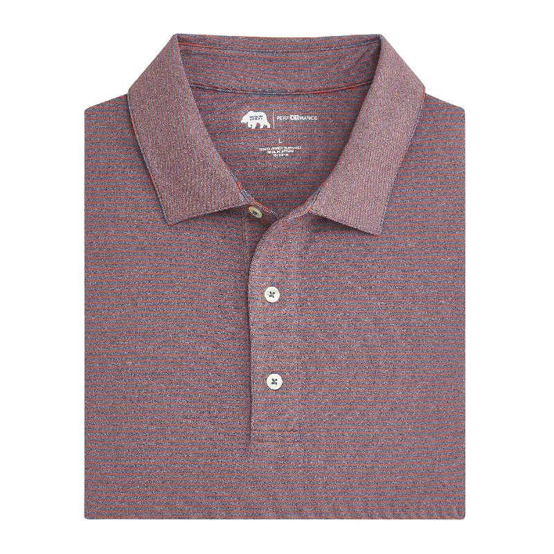 Stylish Men's HenleysBirdie Stripe Performance Polo