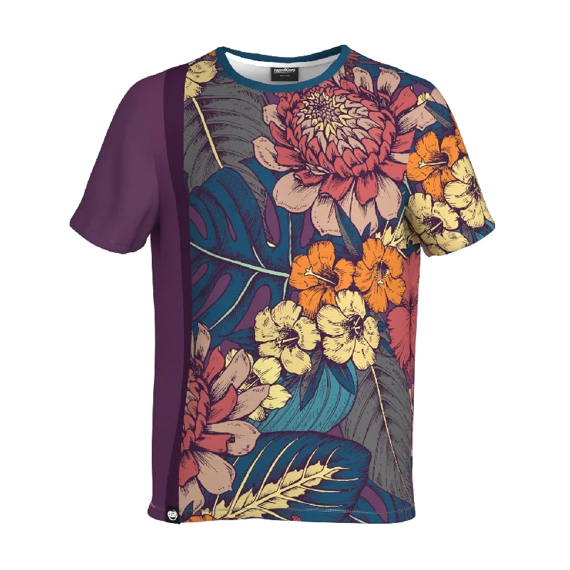 Men's Shirts with Adjustable HemlinesBotanical T-Shirt