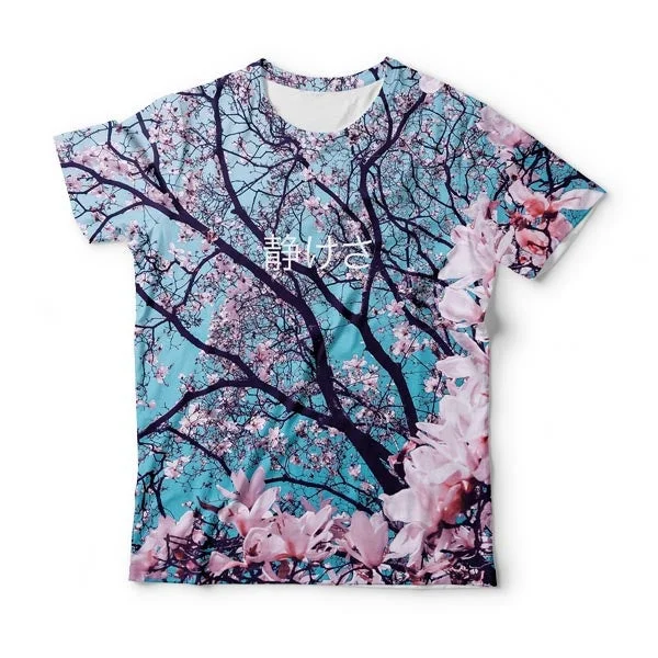 Stylish Men's HenleysCherry Blossom T-Shirt