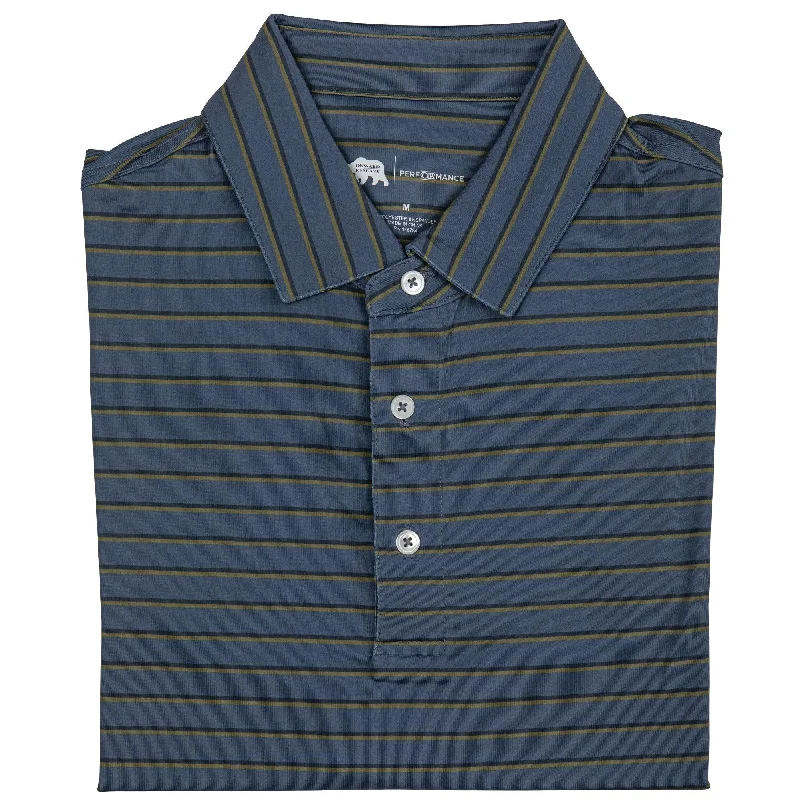 Men's Shirts with Pleated HemlinesFairway Stripe Performance Polo