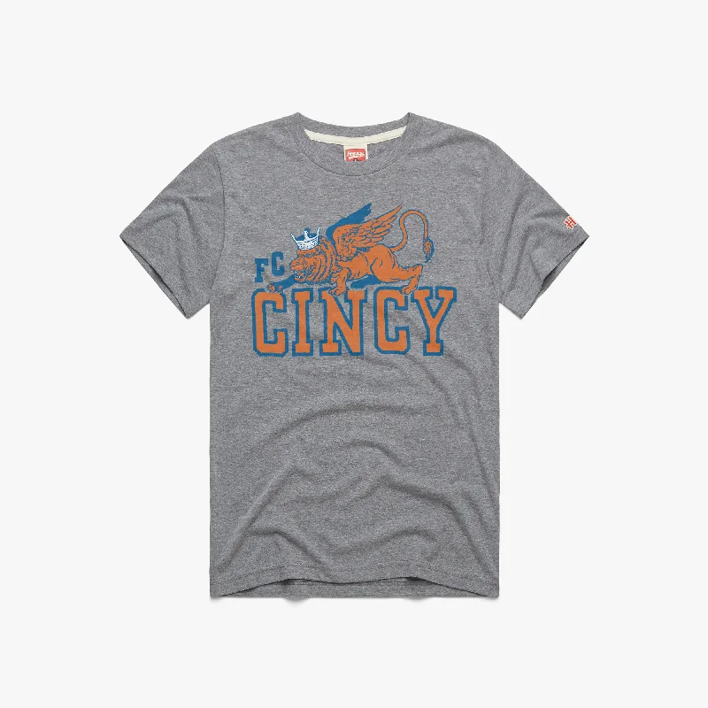 Men's Shirts with CollarsFC Cincy Lion And Crown