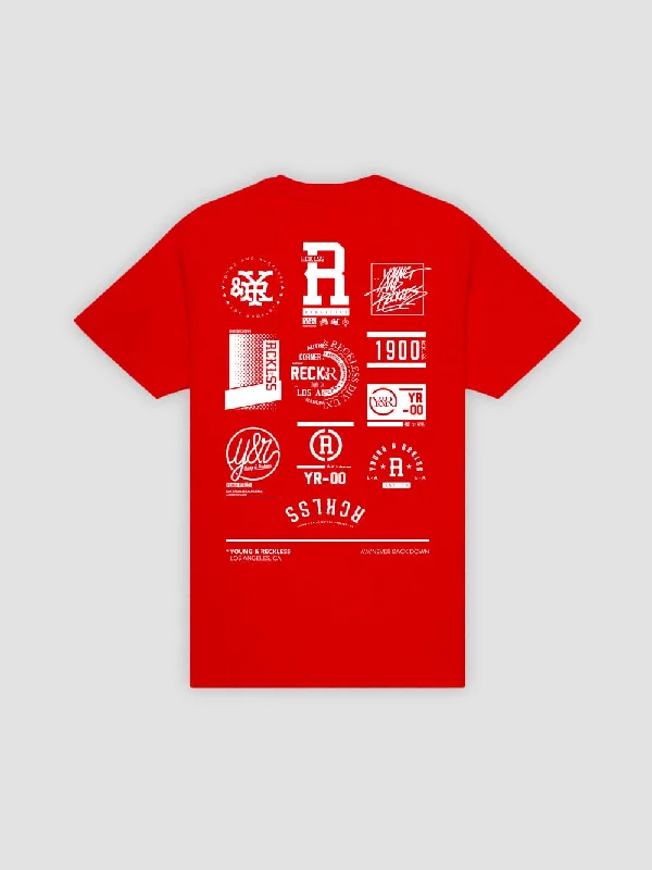 Men's Shirts with Short PlacketsFranchise Tee - Red