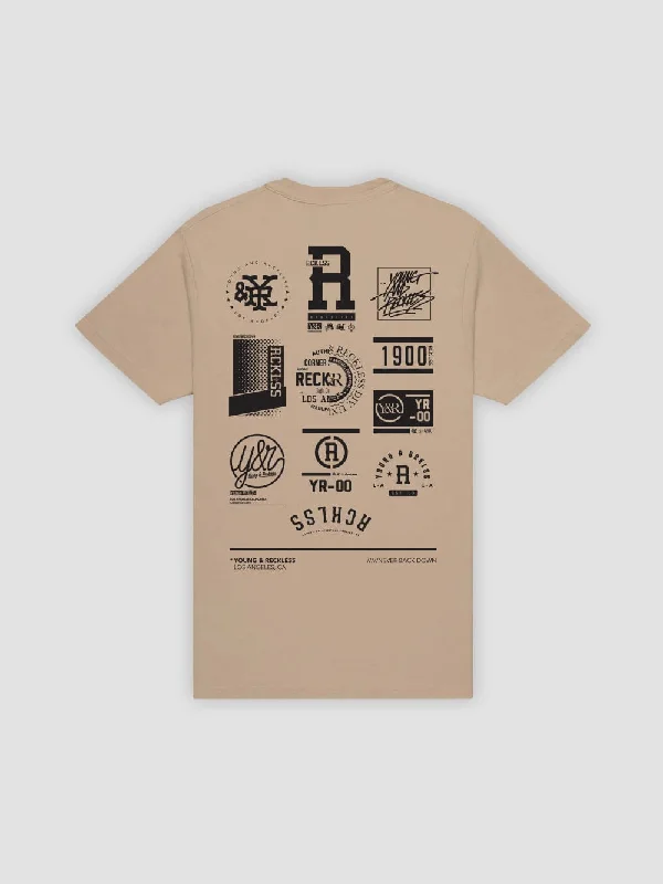 Men's Shirts with Barrel CuffsFranchise Tee - Sand