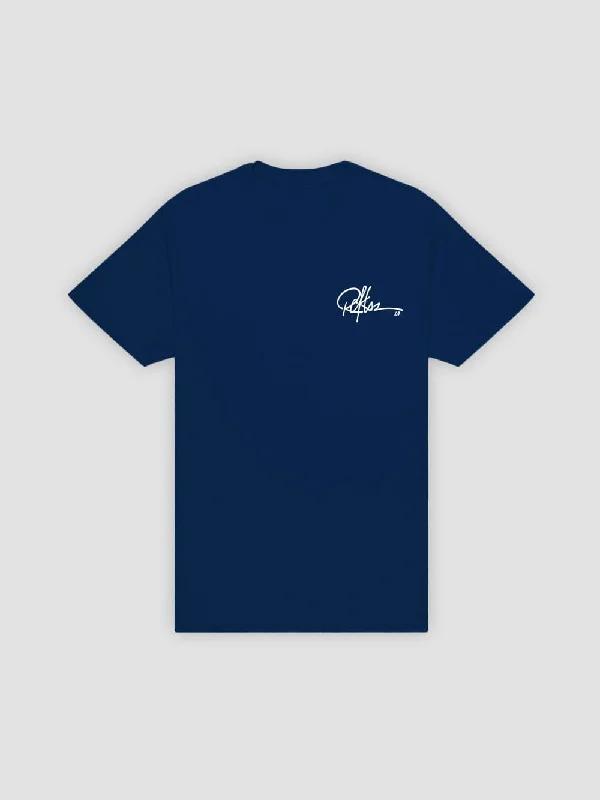 Men's Shirts with Contrast StitchingFull Sig Tee - Navy