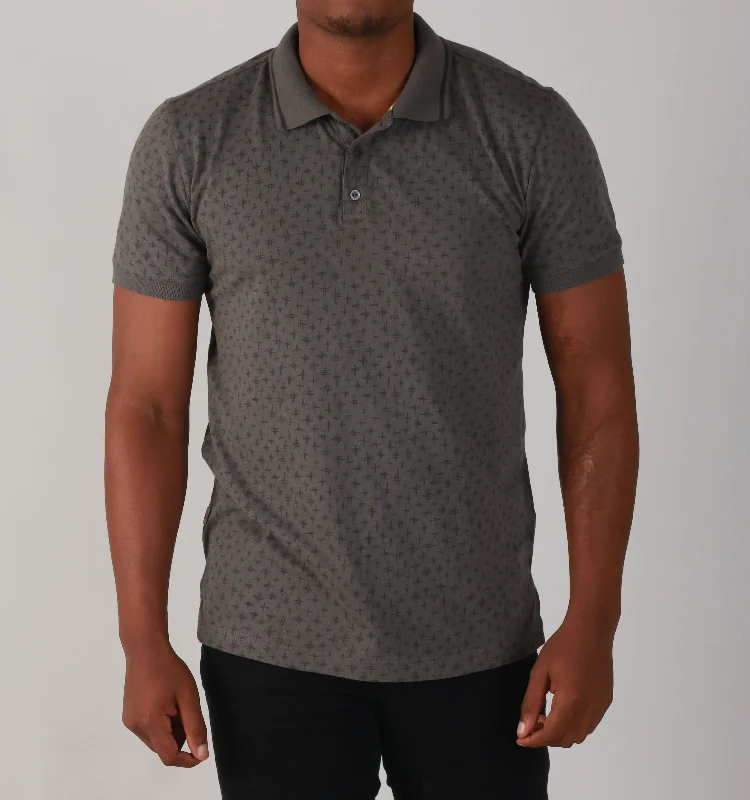 Men's Shirts with Snap Buttons"HATCH" -CVC-GUNMETAL