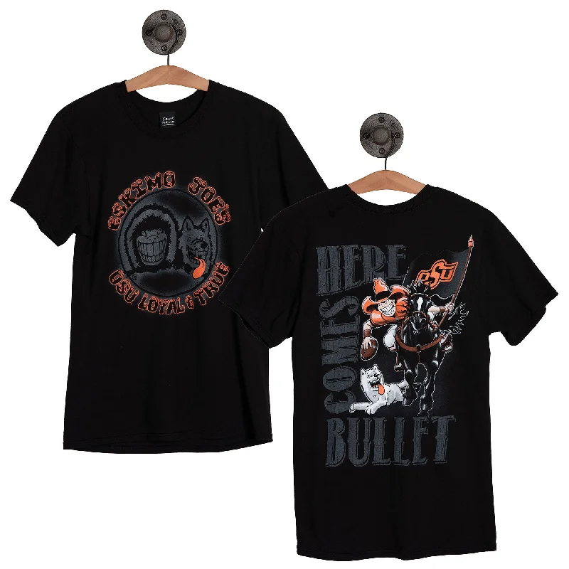 Men's Shirts with Contrast StitchingHERE COMES BULLET TEE - HCBT