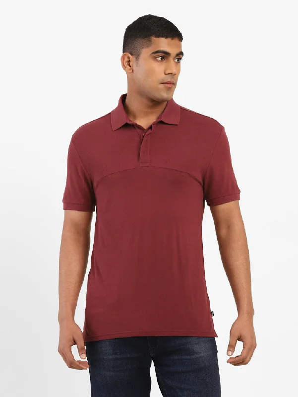 Men's Shirts with Appliquéd SleevesMen's Solid Polo T-shirt