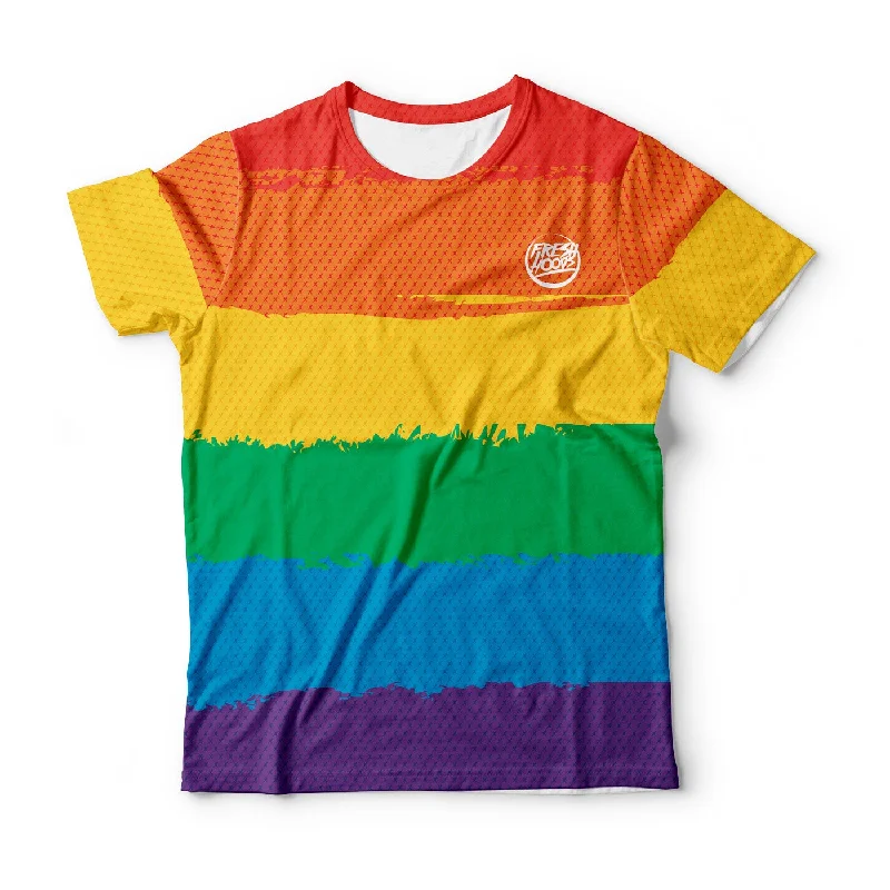 Men's Shirts with Mock NecksLGBTQ Rainbow T-Shirt