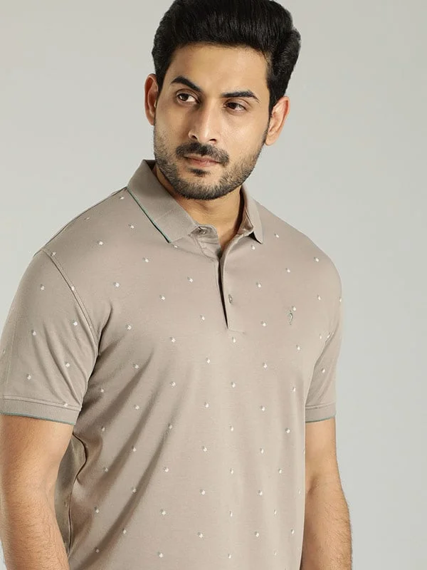 Men's Shirts for Outdoor ActivitiesMen Printed Polo T-Shirt