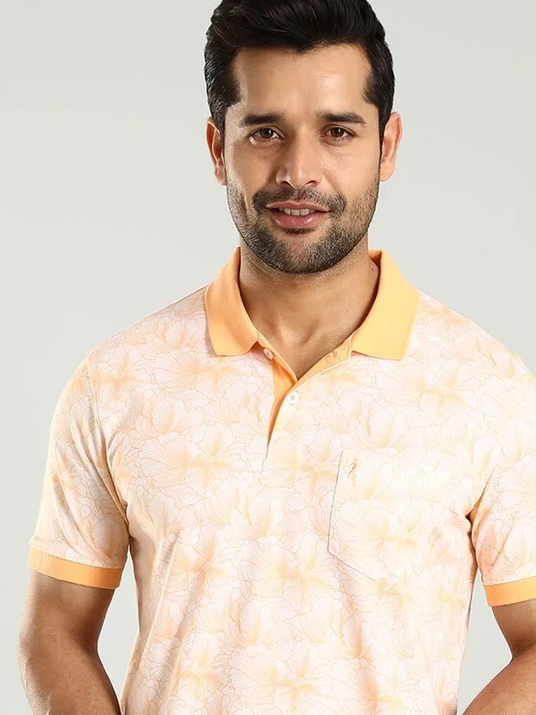 Men's Shirts with Full PlacketsMen Printed Polo T-Shirt