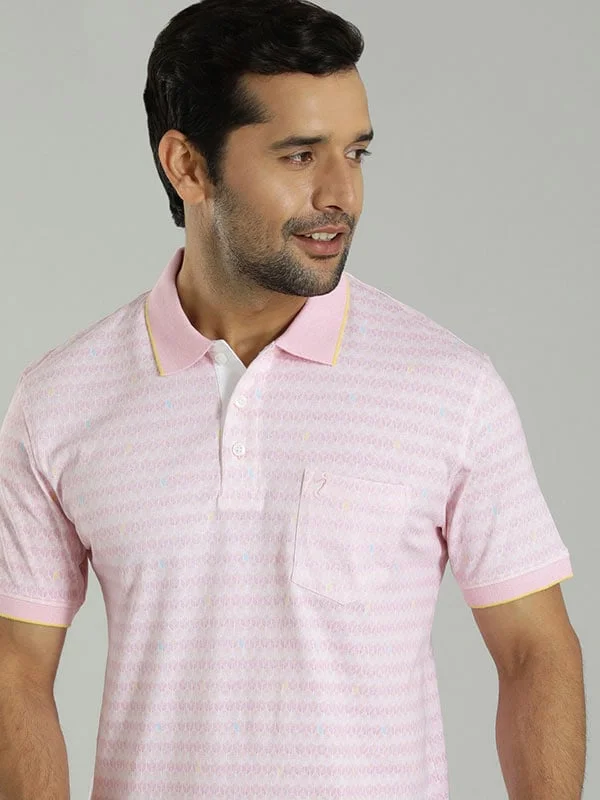 Men's Shirts with Cowl NecksMen Printed Polo T-Shirt