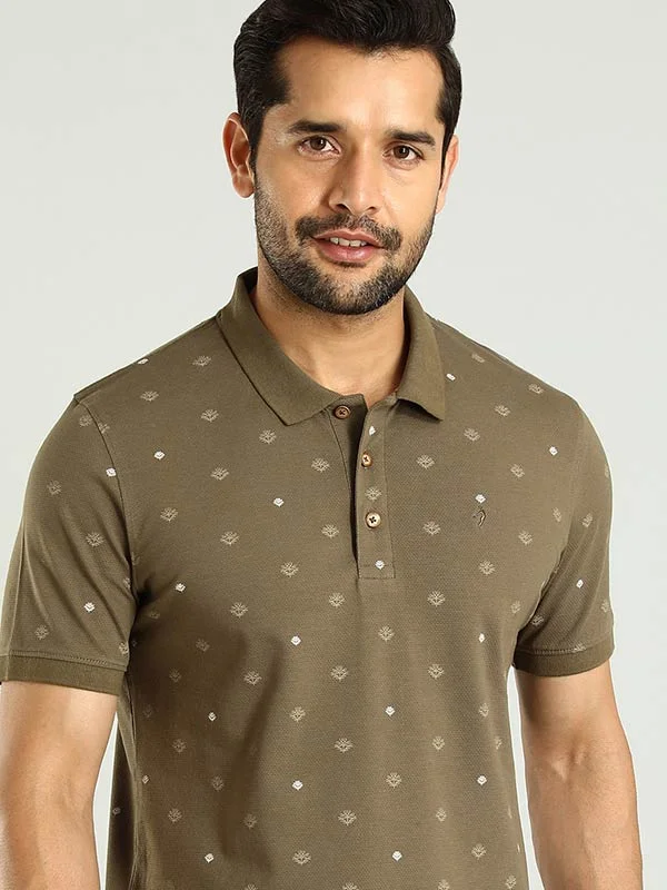 Men's Shirts with Drawstring WaistbandsMen Printed Polo T-Shirt