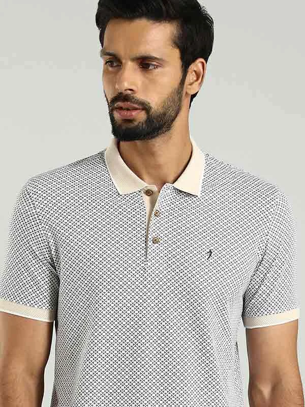 Men's Shirts with Adjustable HemlinesMen Printed Polo T-Shirt