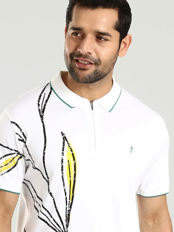 Men's Shirts with Wingtip CollarsMen Printed Polo T-Shirt