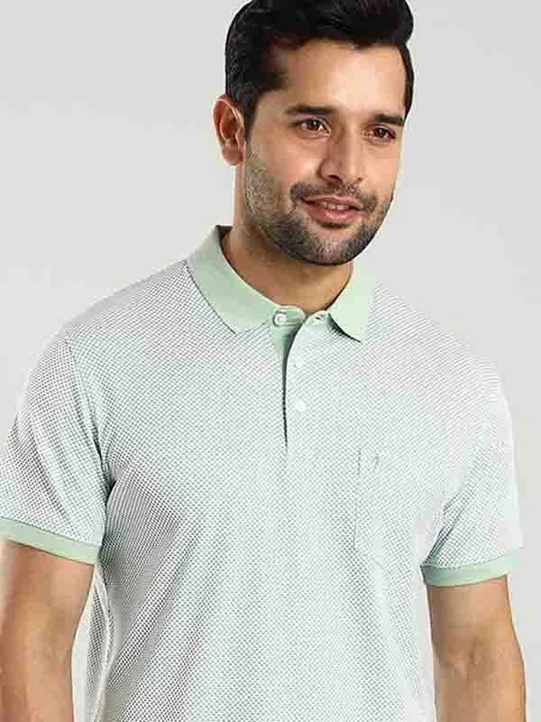 Men's Shirts with Patchwork PatternsMen Printed Polo T-Shirt