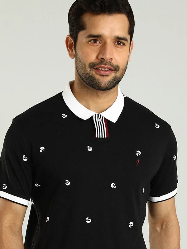 Men's Shirts with Animal PrintsMen Printed Polo T-Shirt