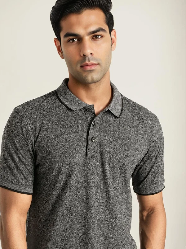 Men's Shirts with Embroidered DesignsMen Solid Polo T-Shirt