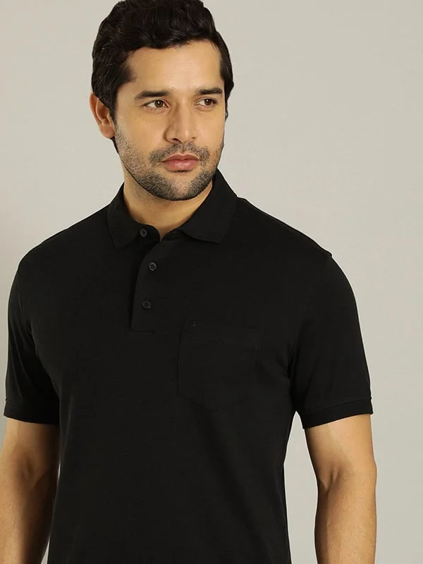 Men's Shirts with Scoop NecksMen Solid Polo T-Shirt