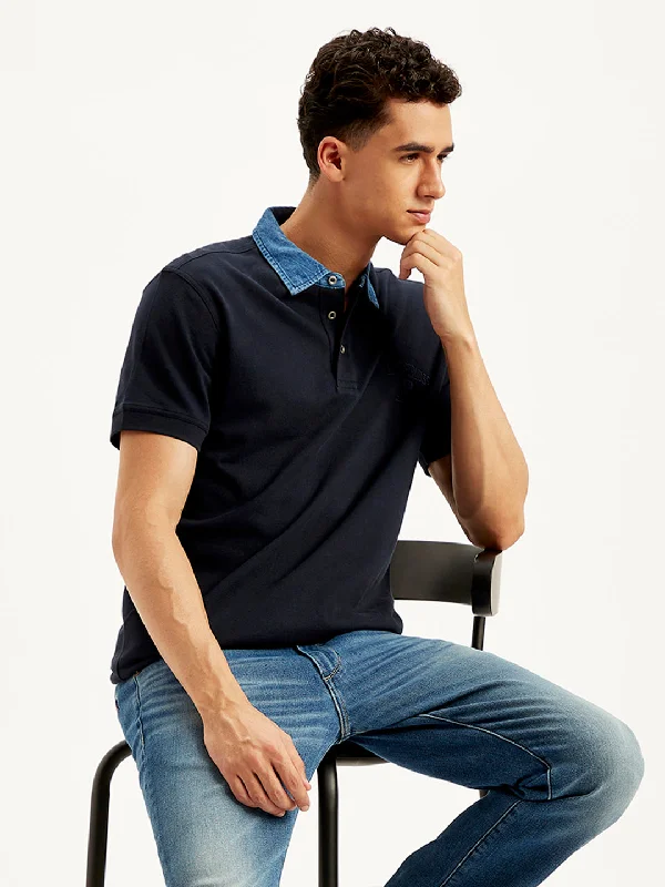 Men's Shirts with Antimicrobial TreatmentMen's Solid Slim Fit Polo T-Shirt