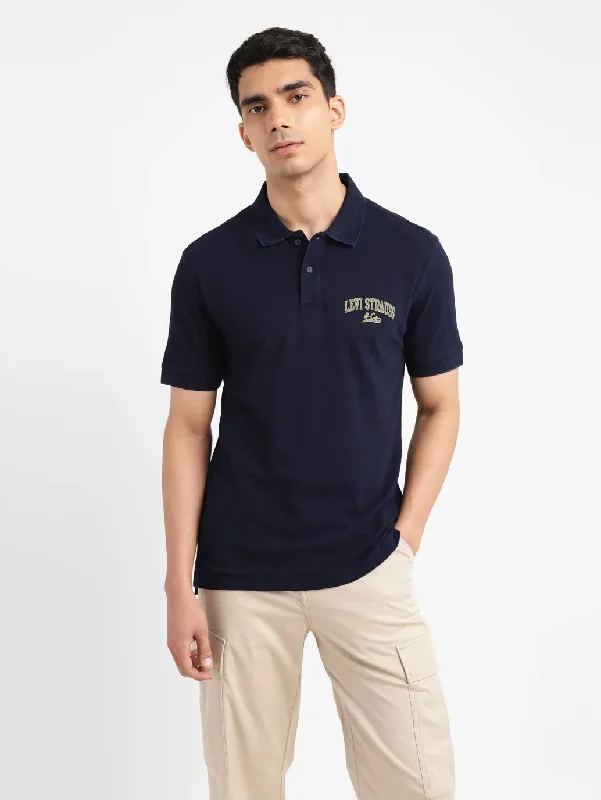 Men's Shirts with Single-Breasted DesignsMen's Solid Slim Fit Polo T-shirt