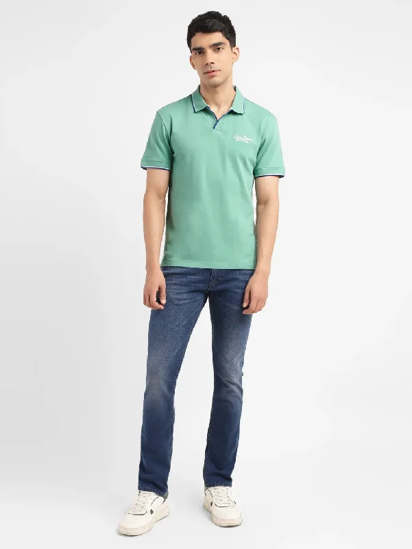 Men's Shirts with CollarsMen's Solid Slim Fit Polo T-shirt