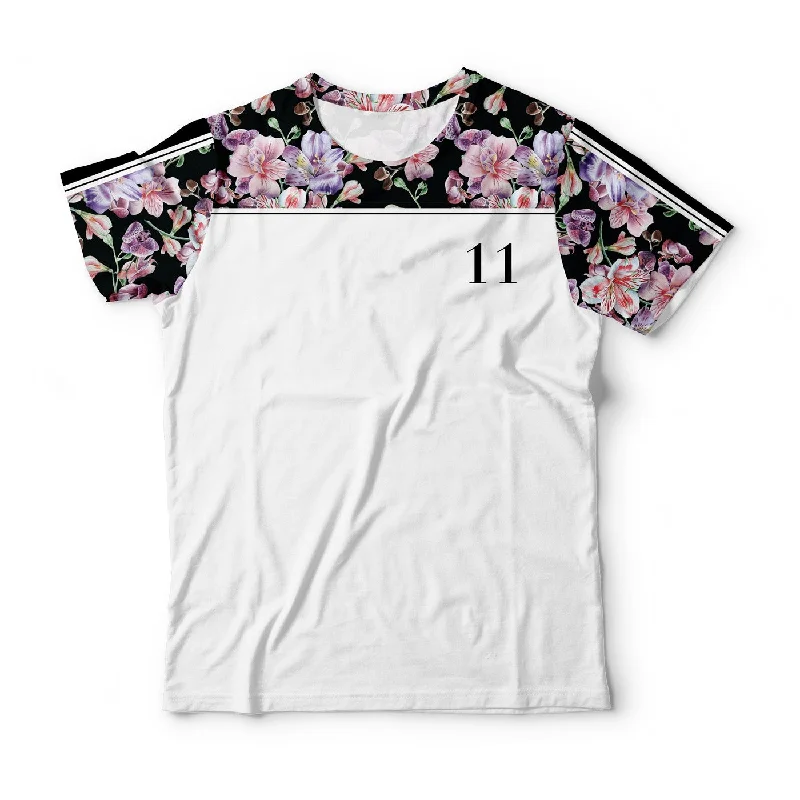 Men's Shirts with French CuffsMidnight Pink Blossom T-Shirt