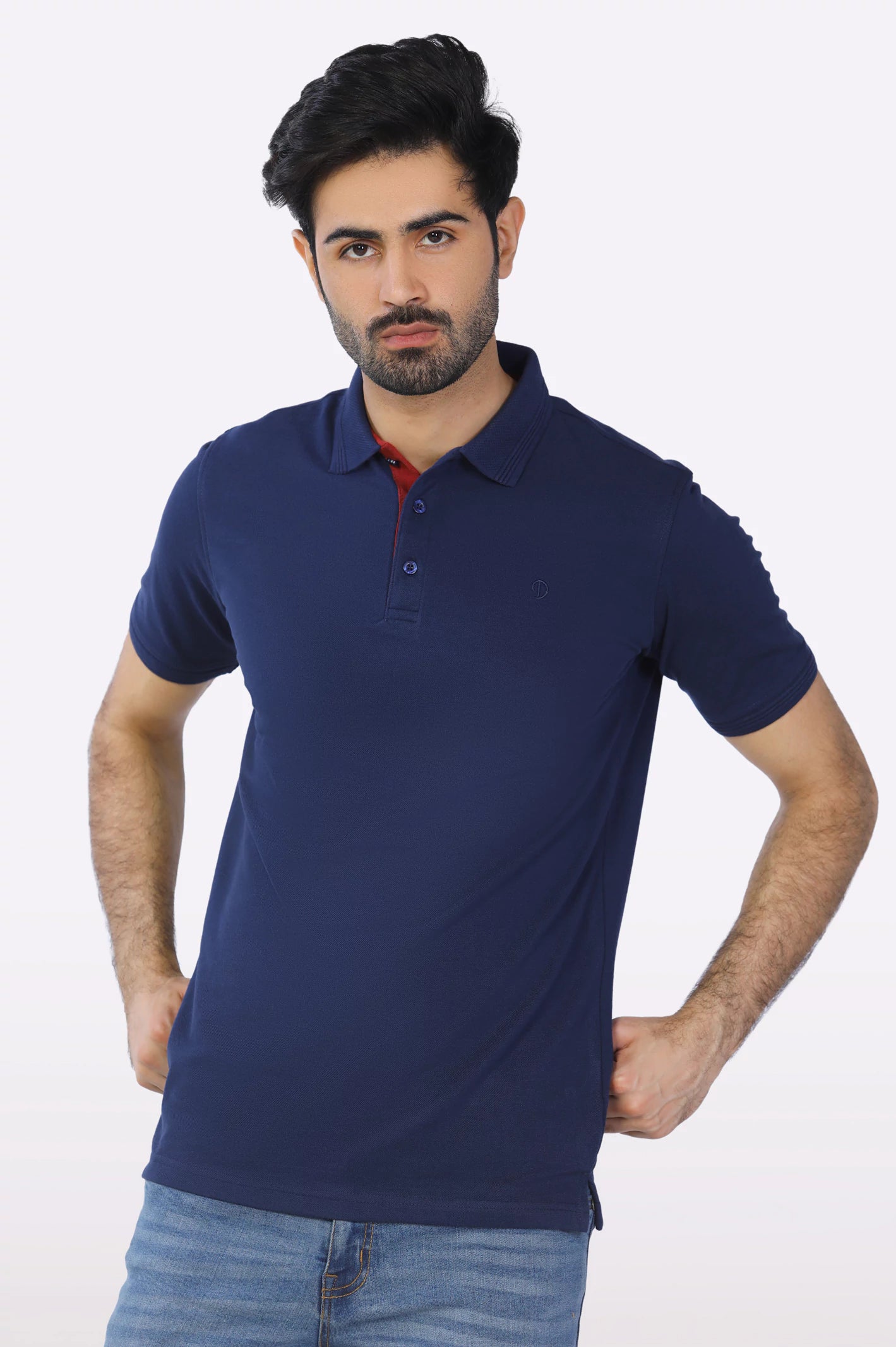 Men's Tailored Shirts for a Professional AppearanceJacquard Collar Polo