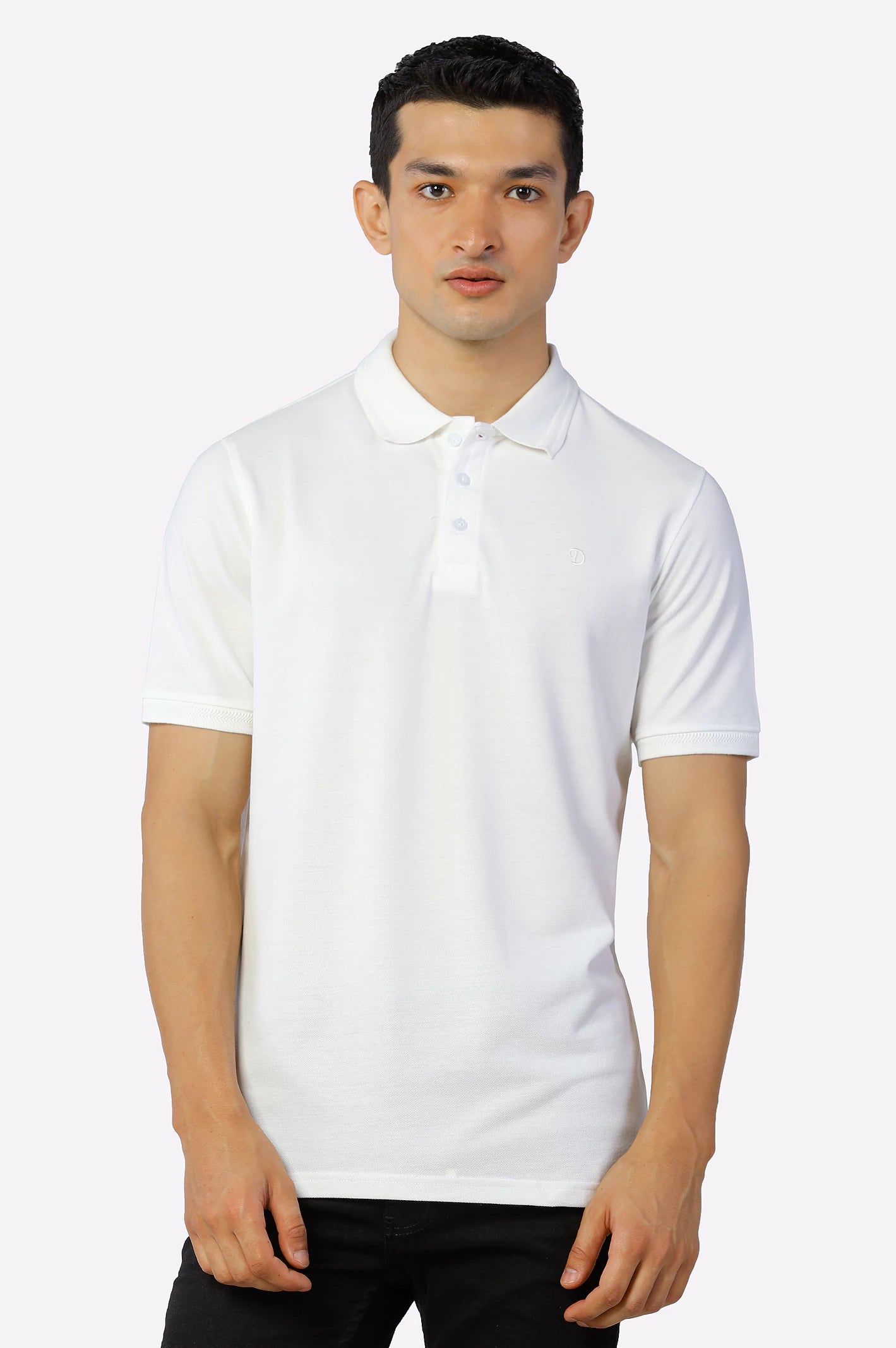 Men's Shirts with Ruffled HemlinesJacquard Collar Polo