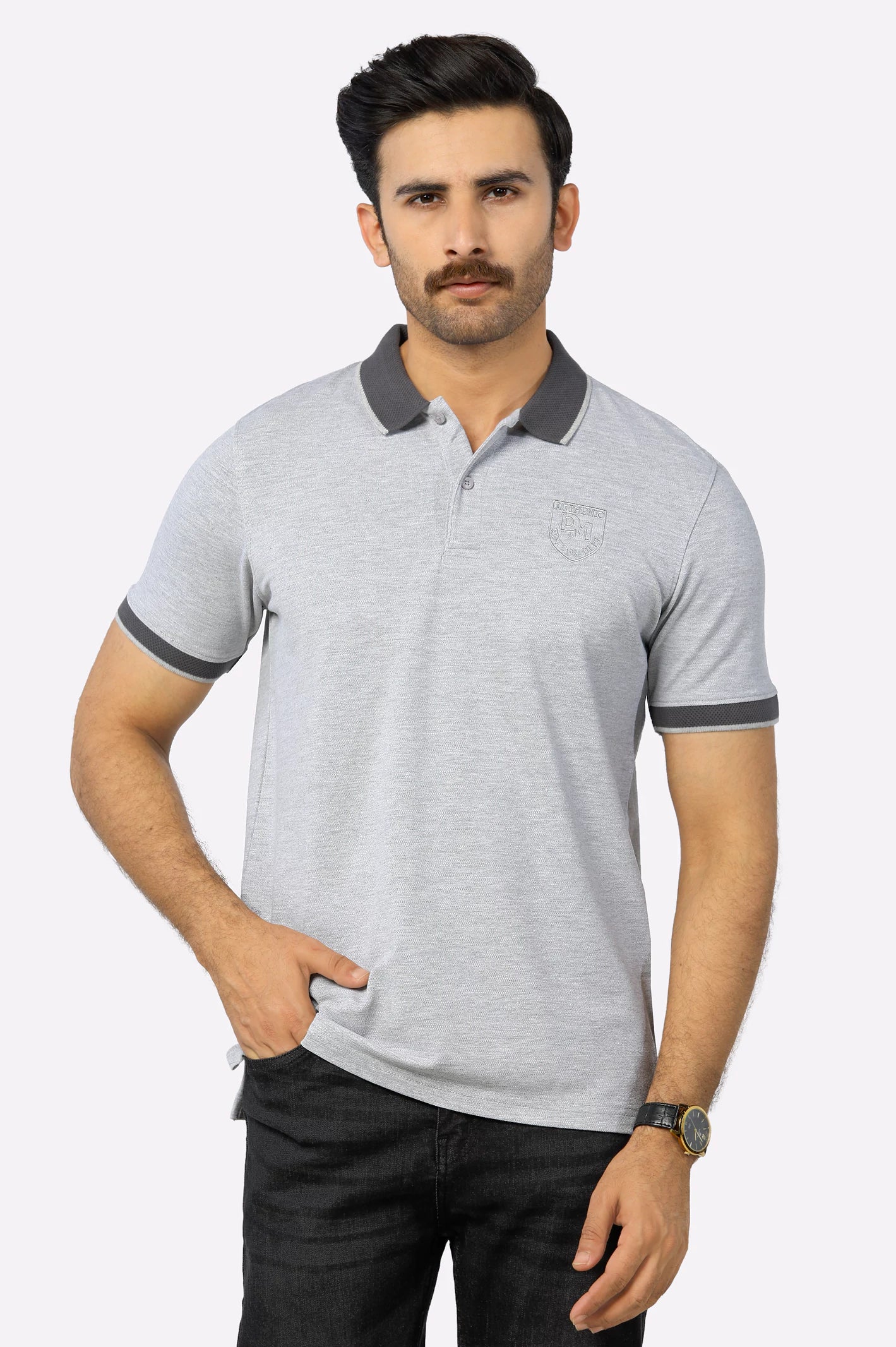 Men's Shirts with Patch PocketsBasic Polo