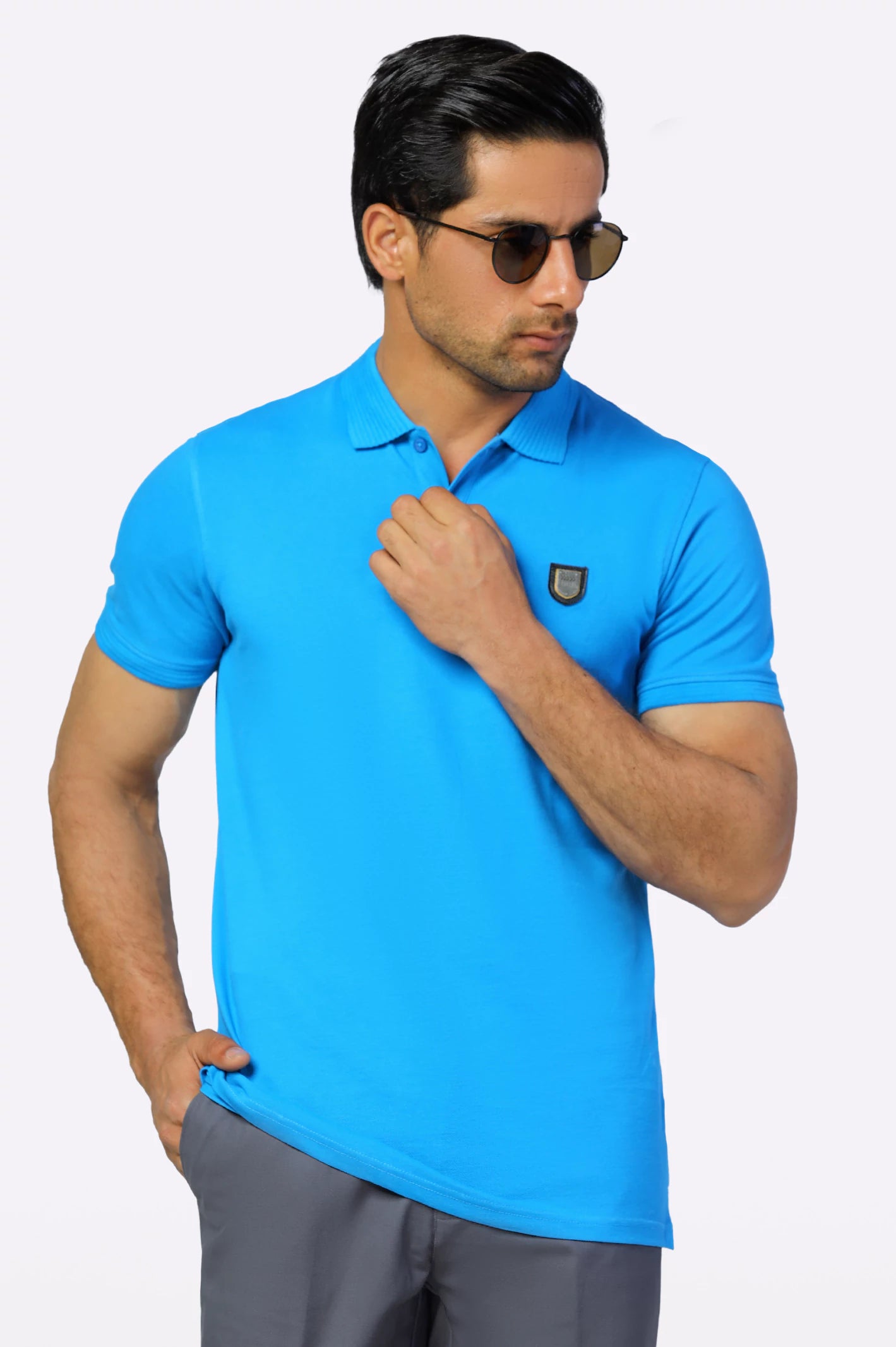 Men's Shirts with Graphic SleevesRod Collar Polo