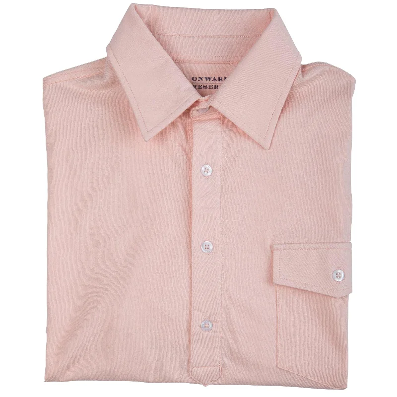 Men's Flowy Shirts for a Relaxed LookOld School Polo - Colony Pink