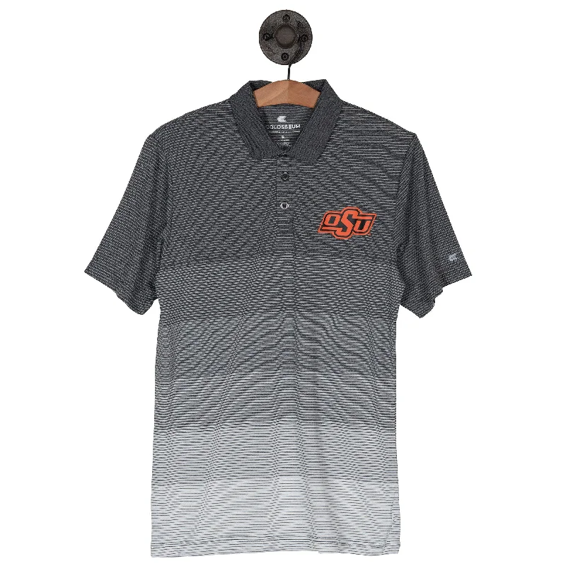 Men's Shirts with Appliqué DetailsOSU STRIPED MESH POLO - OSUSMP