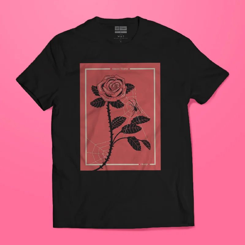 Men's Shirts with Animal PrintsSpider Rose