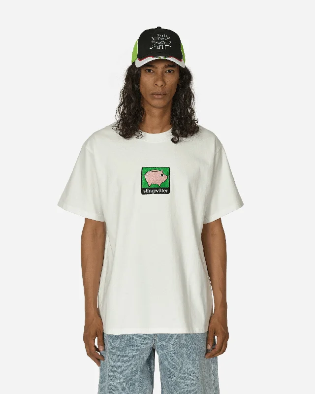 Men's Shirts with Pocket SquaresPiggy Bank T-Shirt White