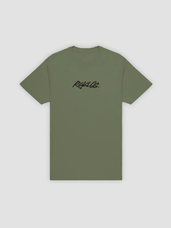 Men's Shirts with Graphic SleevesStreak Tee - Military Green