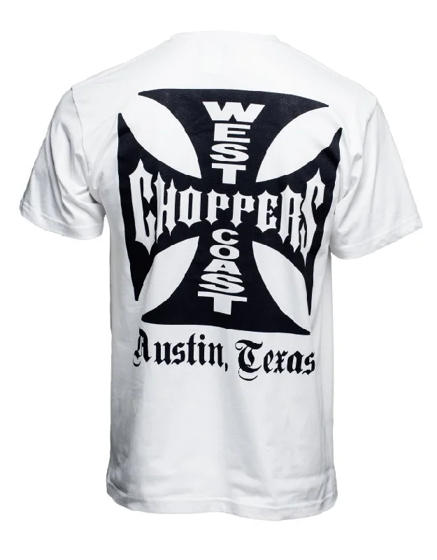 Men's Shirts with High NecksWest Coast Choppers OG Classic ATX Tee - White